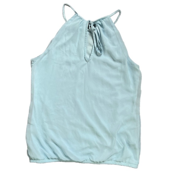 EXPRESS LIGHT BLUE HIGH NEXK FULL LENGTH TANK TOP SIZE XS - Picture 7 of 9
